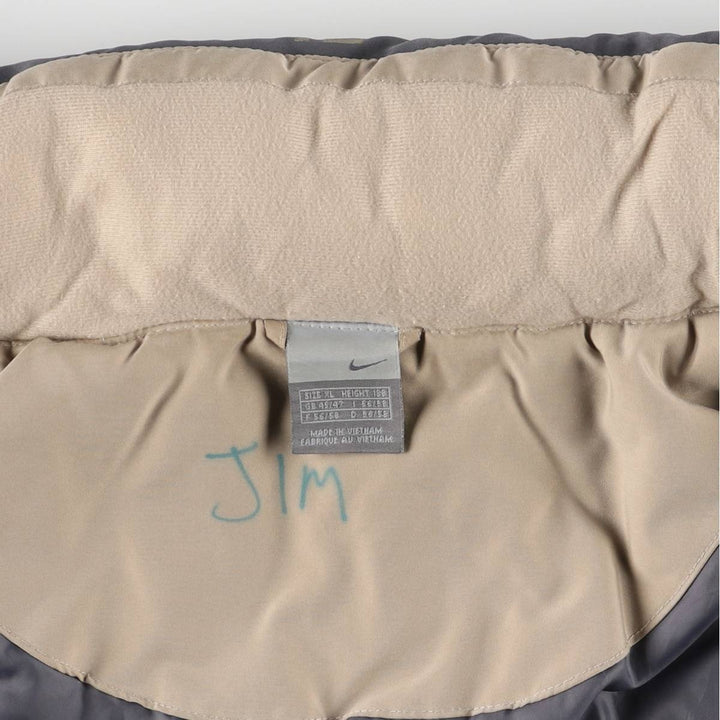 2000'S Nike padded hoodie/puffer jacket, men's size XL unclear Beige type Vintage Second Hand