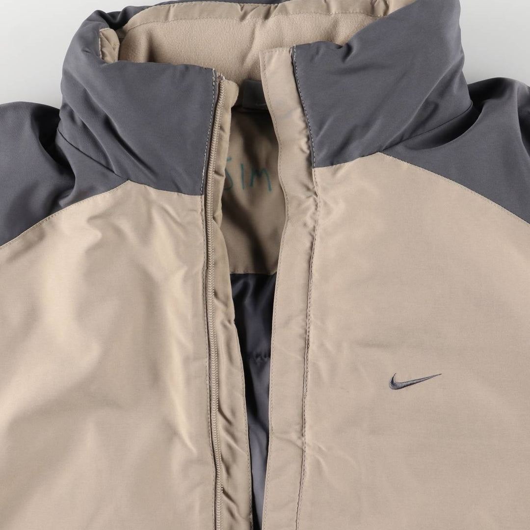 2000'S Nike padded hoodie/puffer jacket, men's size XL unclear Beige type Vintage Second Hand