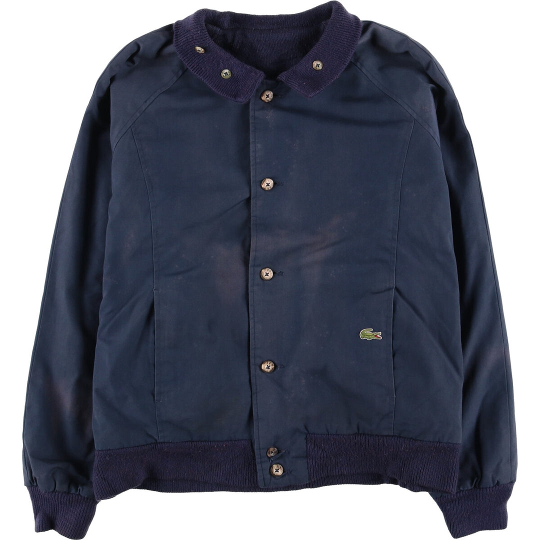 Lacoste IZOD reversible cotton blouson, men's size L cotton navy blue type Vintage Second Hand
