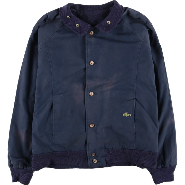 Lacoste IZOD reversible cotton blouson, men's size L cotton navy blue type Vintage Second Hand