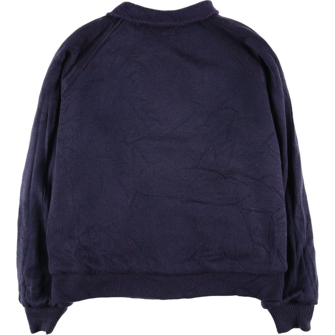 Lacoste IZOD reversible cotton blouson, men's size L cotton navy blue type Vintage Second Hand