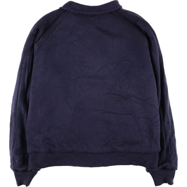 Lacoste IZOD reversible cotton blouson, men's size L cotton navy blue type Vintage Second Hand