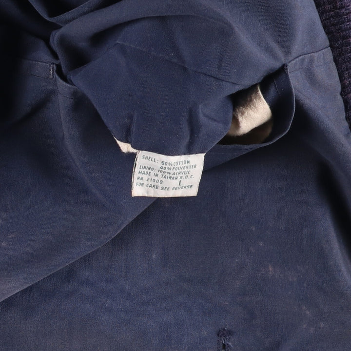 Lacoste IZOD reversible cotton blouson, men's size L cotton navy blue type Vintage Second Hand