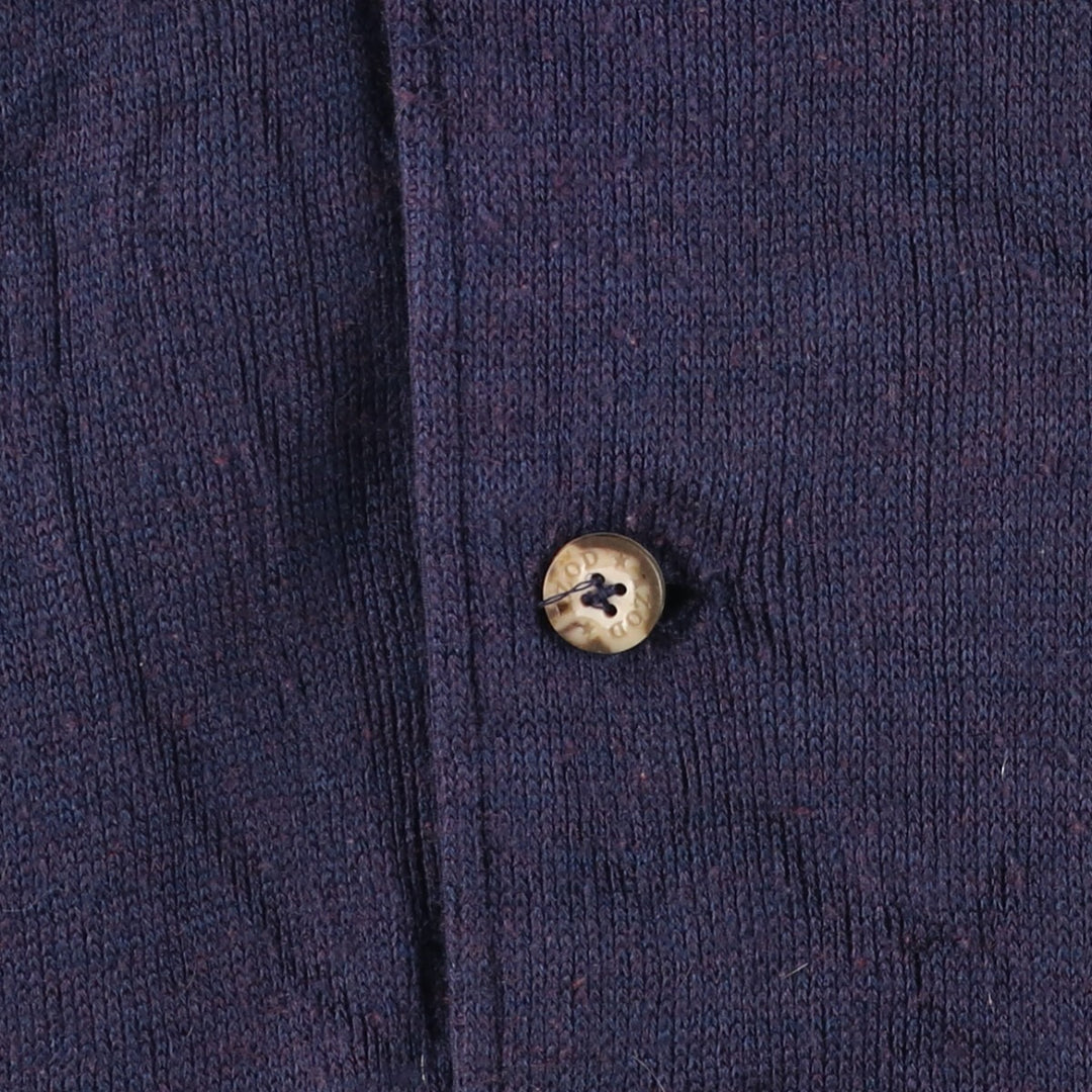 Lacoste IZOD reversible cotton blouson, men's size L cotton navy blue type Vintage Second Hand