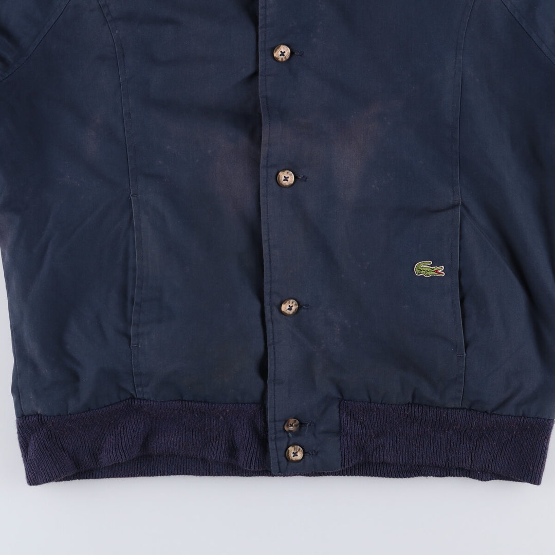 Lacoste IZOD reversible cotton blouson, men's size L cotton navy blue type Vintage Second Hand