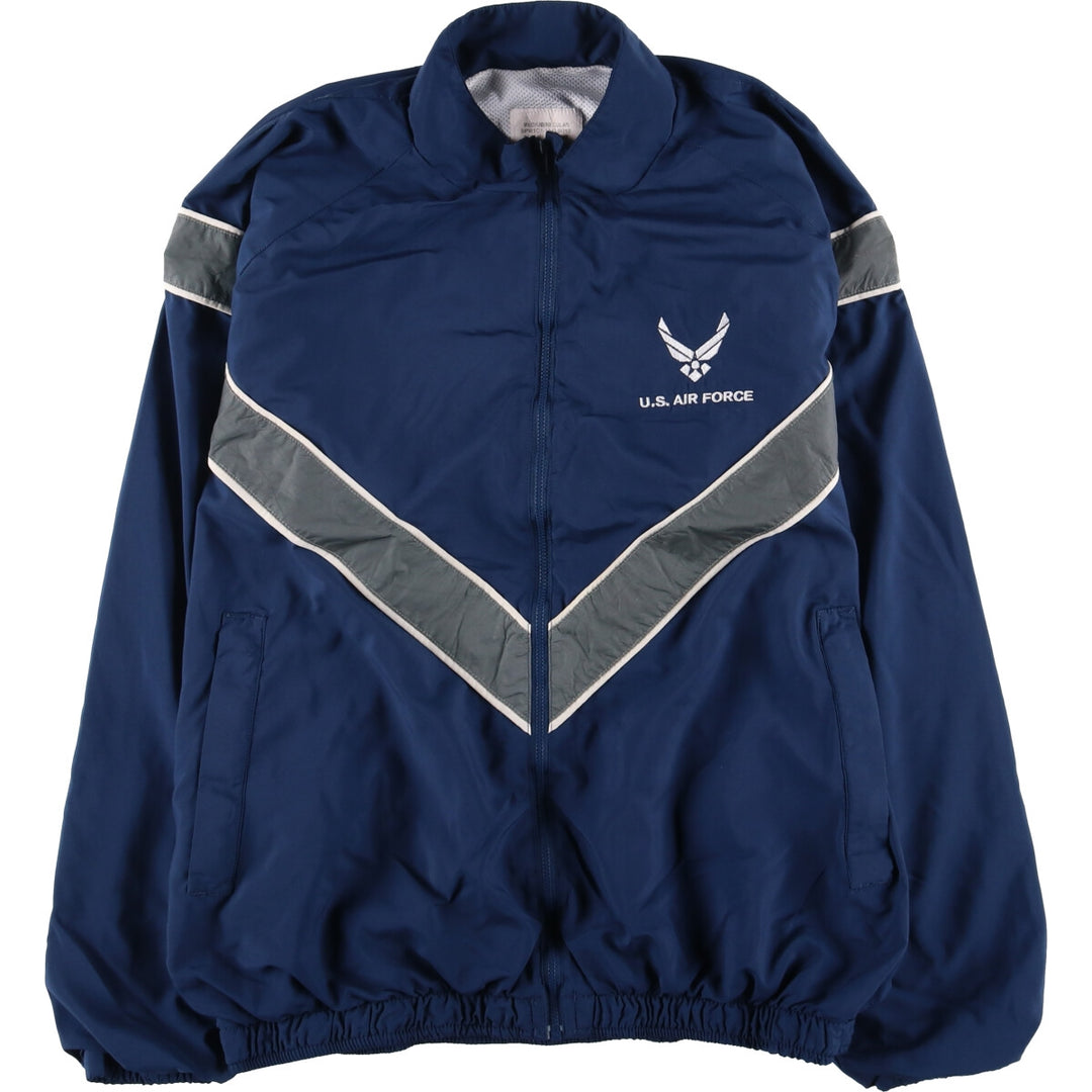 Authentic US Military USAIR Force PTU Training Jacket, Windbreaker, Made in USA, Medium polyester navy blue type Vintage Second Hand