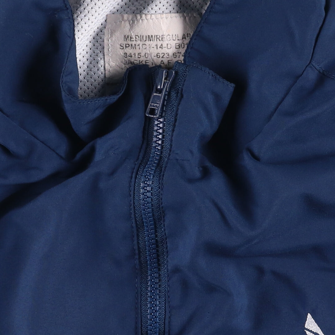 Authentic US Military USAIR Force PTU Training Jacket, Windbreaker, Made in USA, Medium polyester navy blue type Vintage Second Hand