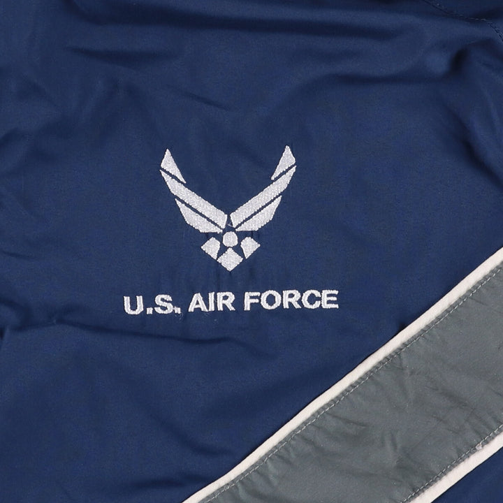 Authentic US Military USAIR Force PTU Training Jacket, Windbreaker, Made in USA, Medium polyester navy blue type Vintage Second Hand