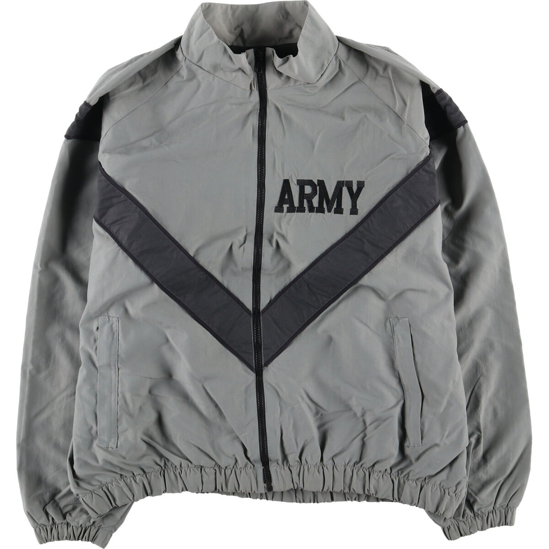 90'S USARMY SKILCRAFT IPFU Training Jacket Nylon Jacket Made in USA LARGE Nylon gray type Vintage Second Hand