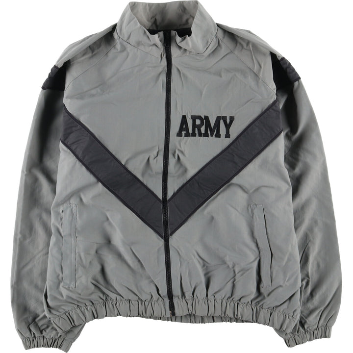 90'S USARMY SKILCRAFT IPFU Training Jacket Nylon Jacket Made in USA LARGE Nylon gray type Vintage Second Hand