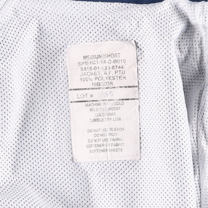 Authentic US Military USAIR Force PTU Training Jacket, Windbreaker, Made in USA, Medium polyester navy blue type Vintage Second Hand