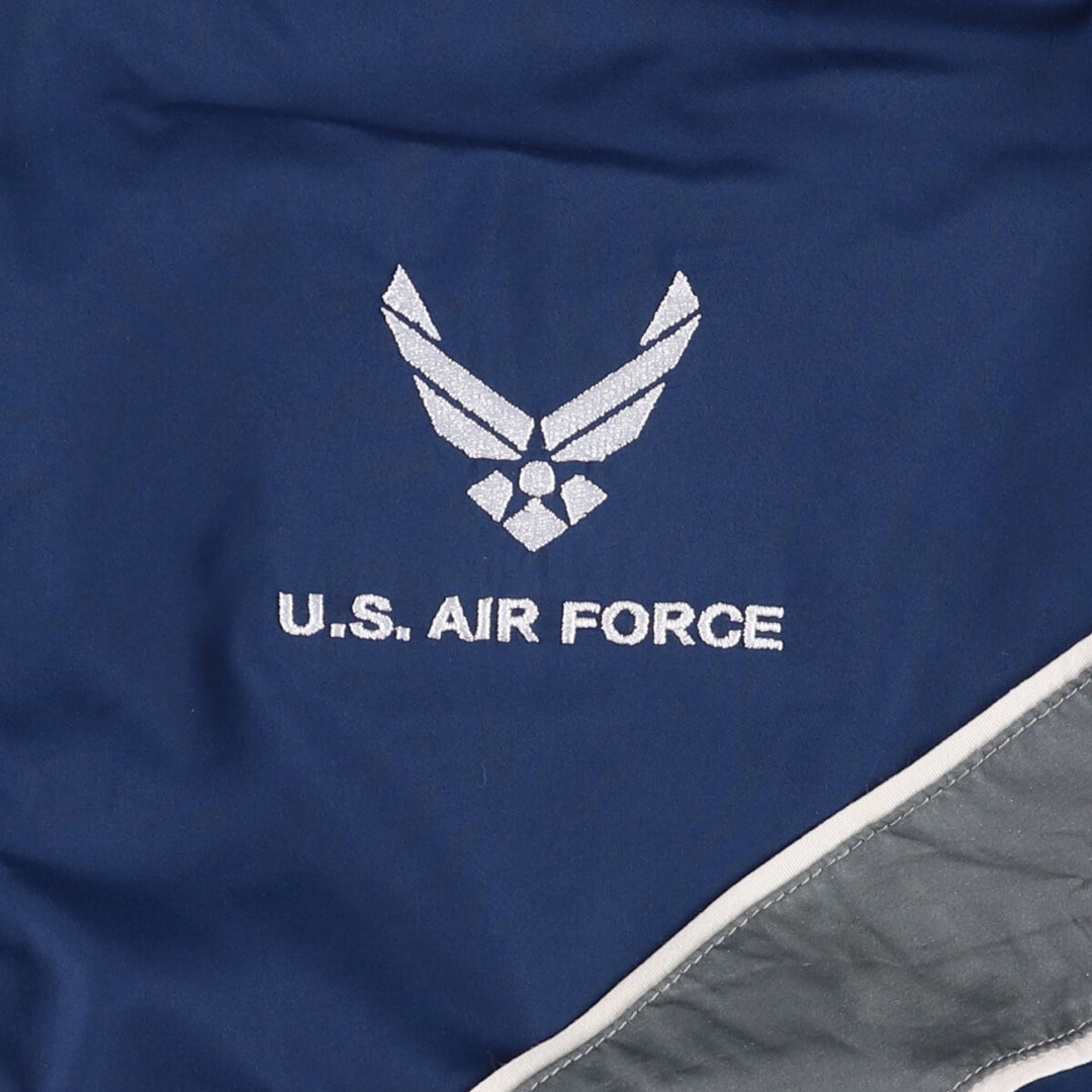 Authentic US Military USAIR Force PTU Training Jacket, Windbreaker, Made in USA, Medium polyester navy blue type Vintage Second Hand