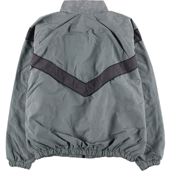 Authentic 2000'S US Army Skilcraft PFU Training Jacket, ACU Digital Camo Nylon Jacket, Made in USA Nylon gray type Vintage Second Hand