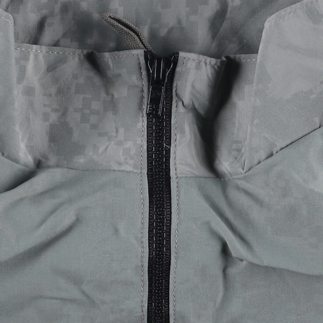 Authentic 2000'S US Army Skilcraft PFU Training Jacket, ACU Digital Camo Nylon Jacket, Made in USA Nylon gray type Vintage Second Hand