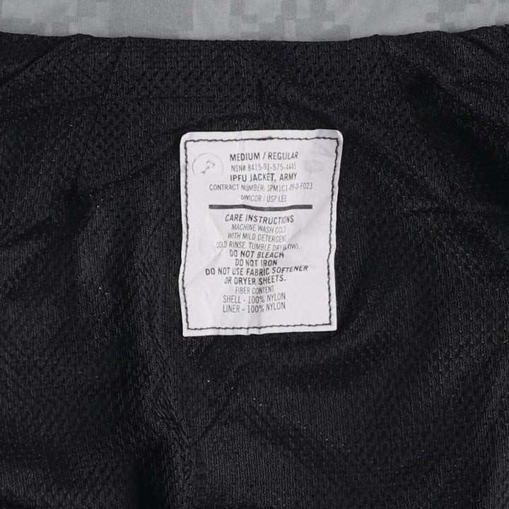 Authentic US Army IPFU Training Jacket, ACU, Digital Camo, Nylon Jacket, Made in USA, Medium, from the 2000s Nylon gray type Vintage Second Hand