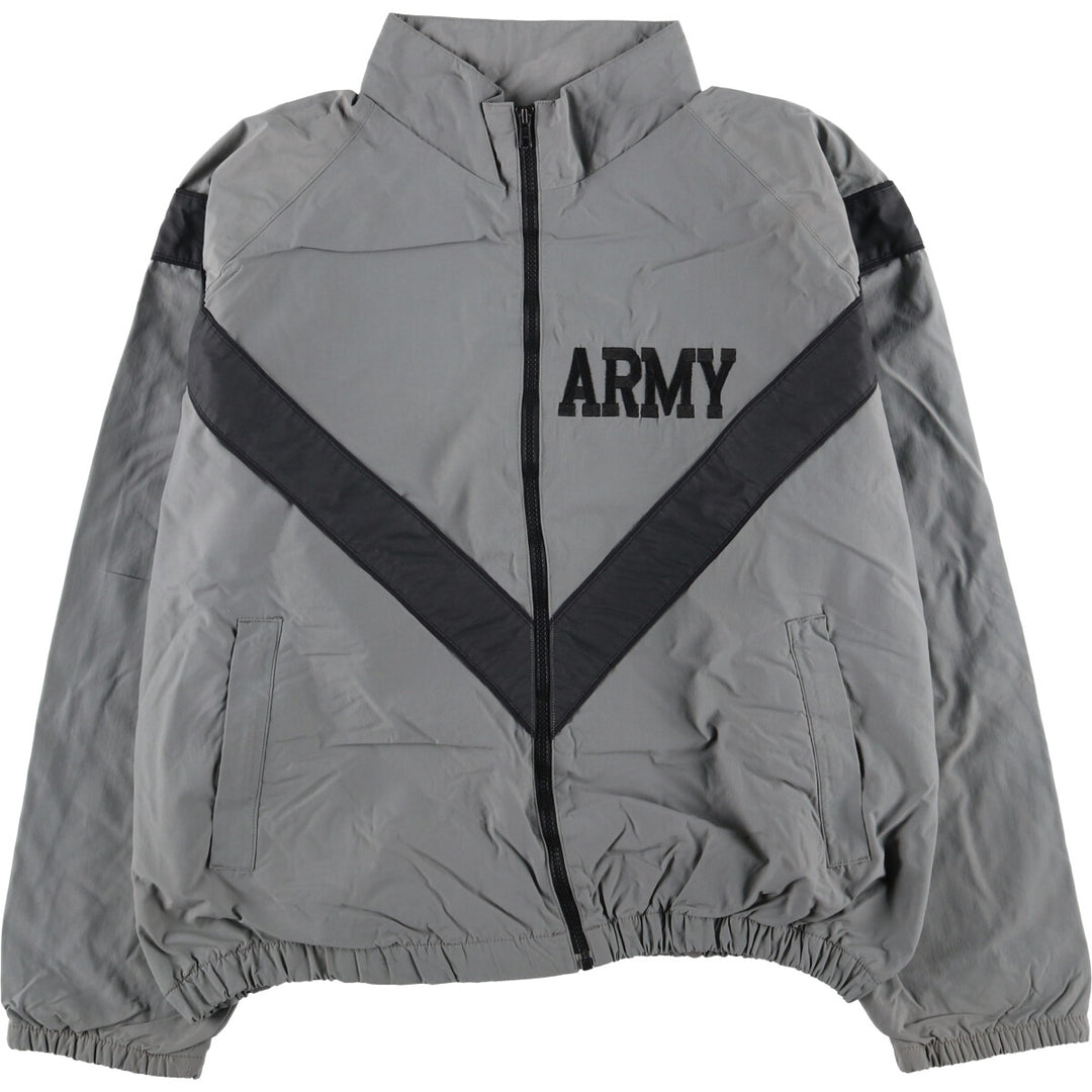 1990'S US Army IPFU Training Jacket, Nylon Jacket, Made in USA, Medium-Regular, Men's Size M Nylon gray type Vintage Second Hand