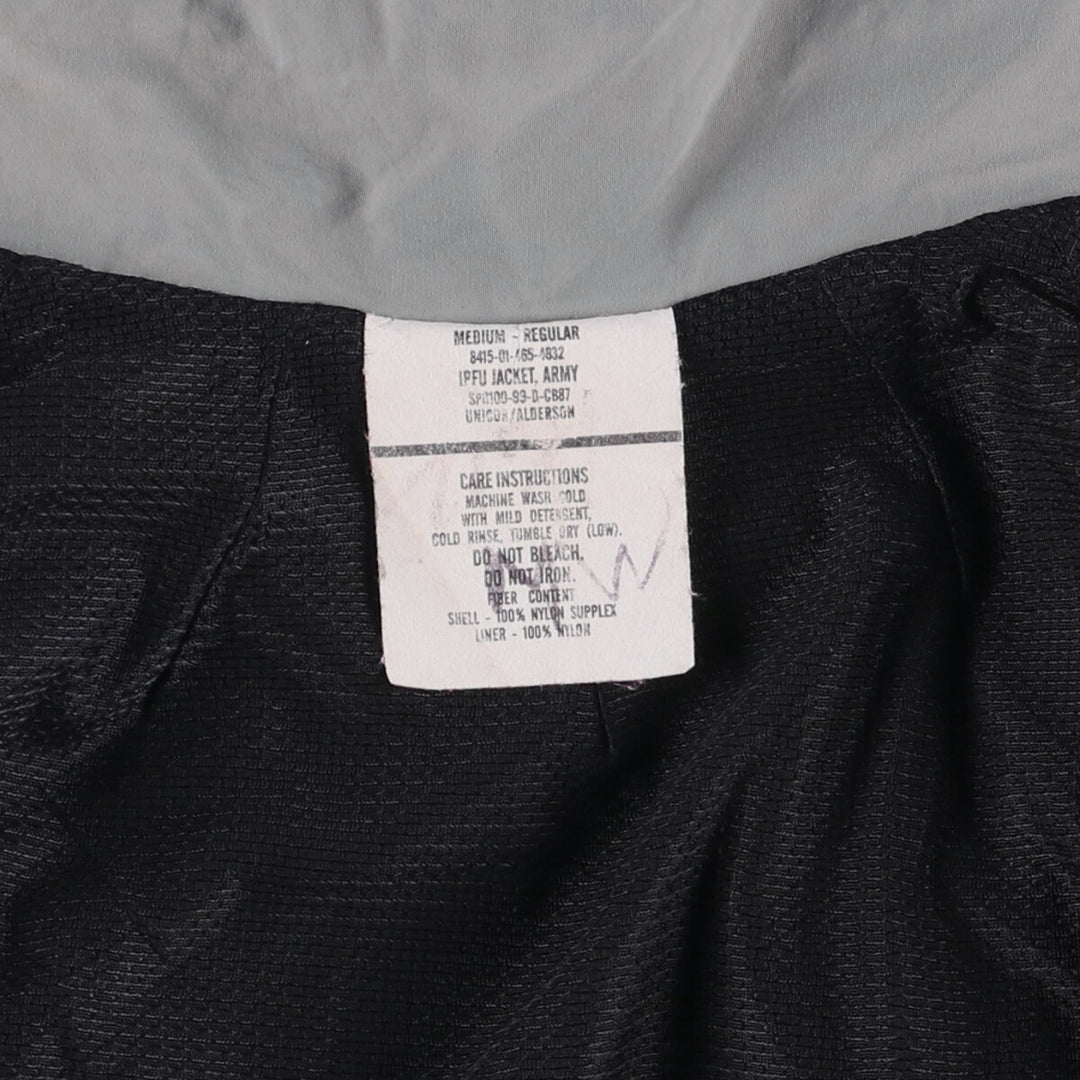 1990'S US Army IPFU Training Jacket, Nylon Jacket, Made in USA, Medium-Regular, Men's Size M Nylon gray type Vintage Second Hand