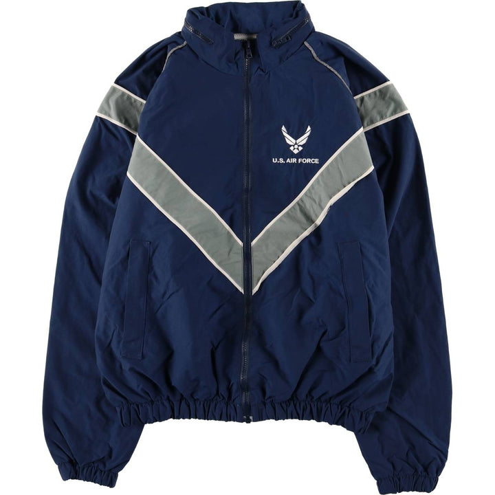 US Military USAIR FORCE SKILCRAFT PTU Training Jacket, Small Nylon Jacket Nylon navy blue type Vintage Second Hand