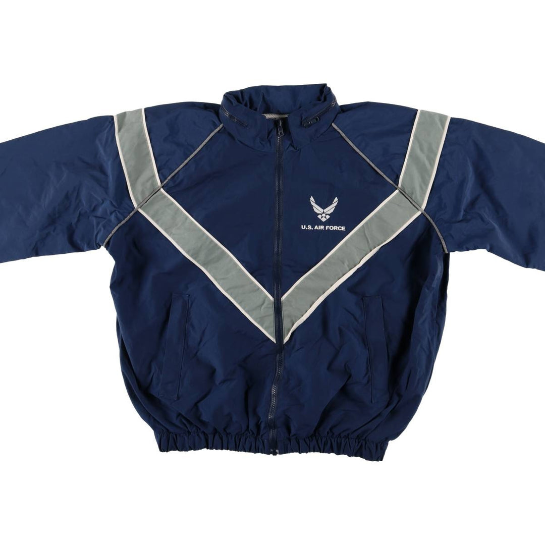 US Military USAIR FORCE SKILCRAFT PTU Training Jacket, Small Nylon Jacket Nylon navy blue type Vintage Second Hand