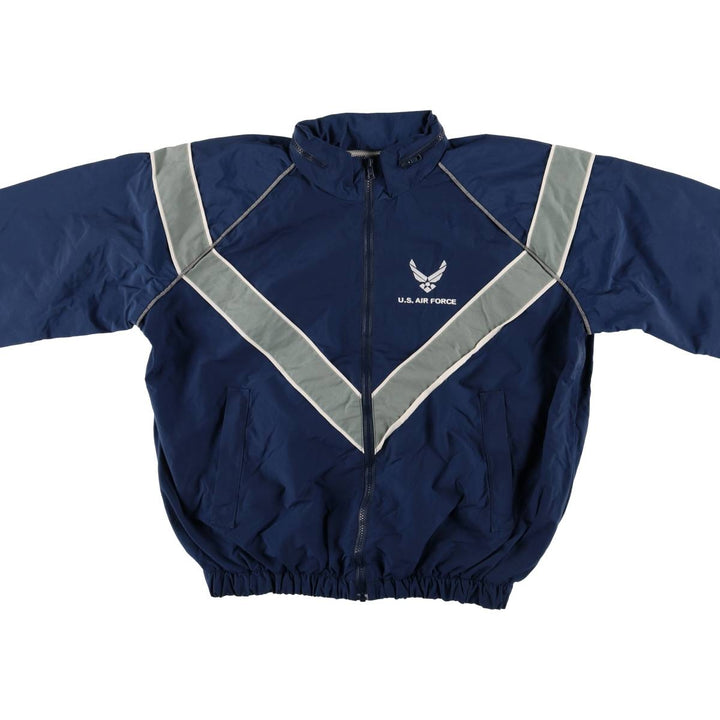 US Military USAIR FORCE SKILCRAFT PTU Training Jacket, Small Nylon Jacket Nylon navy blue type Vintage Second Hand