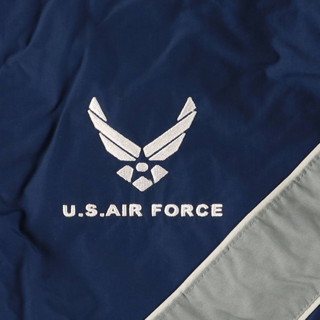 Authentic 2000'S US Military USAIR Force PTU Training Jacket, Nylon Jacket, Made in USA, Medium Regular, Men's Size M Nylon Navy blue Vintage Second Hand