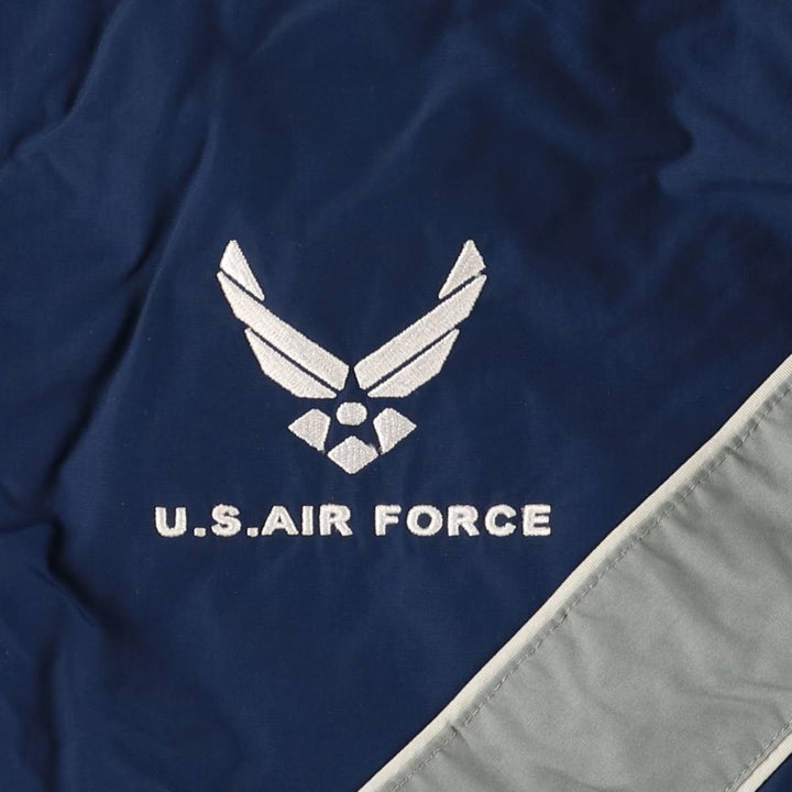Authentic 2000'S US Military USAIR Force PTU Training Jacket, Nylon Jacket, Made in USA, Medium Regular, Men's Size M Nylon Navy blue Vintage Second Hand