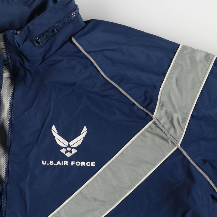 Authentic 2000'S US Military USAIR Force PTU Training Jacket, Nylon Jacket, Made in USA, Medium Regular, Men's Size M Nylon Navy blue Vintage Second Hand