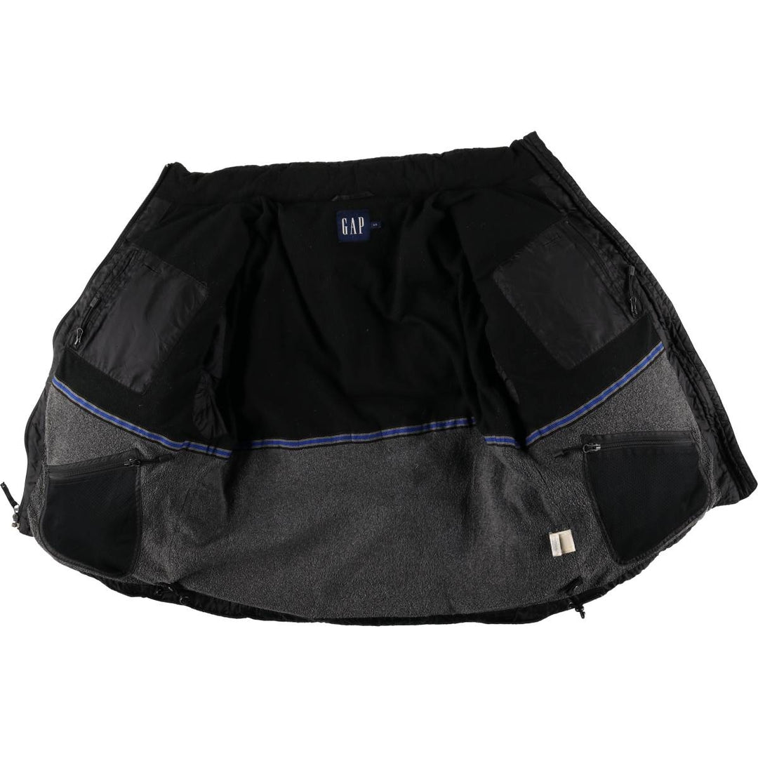 2000'S GAP Down Jacket Men's Size L Polyurethane Coated Nylon black type Vintage Second Hand