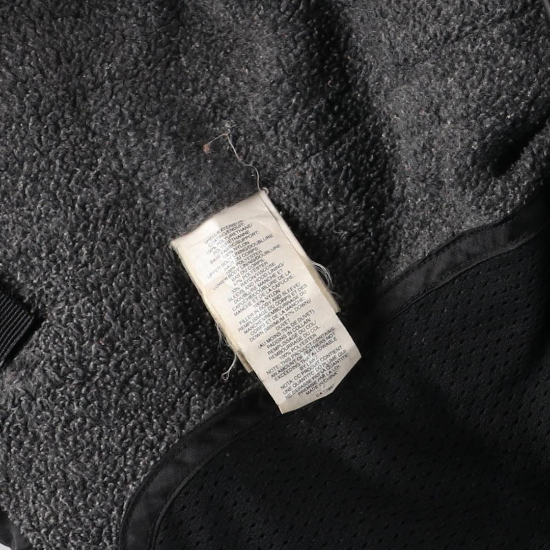 2000'S GAP Down Jacket Men's Size L Polyurethane Coated Nylon black type Vintage Second Hand