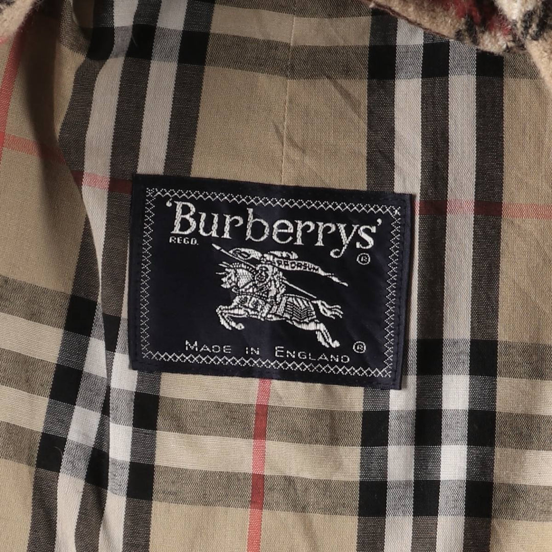 Burberry's Balmacaan coat, made in England, size M polyester Beige type Vintage Second Hand