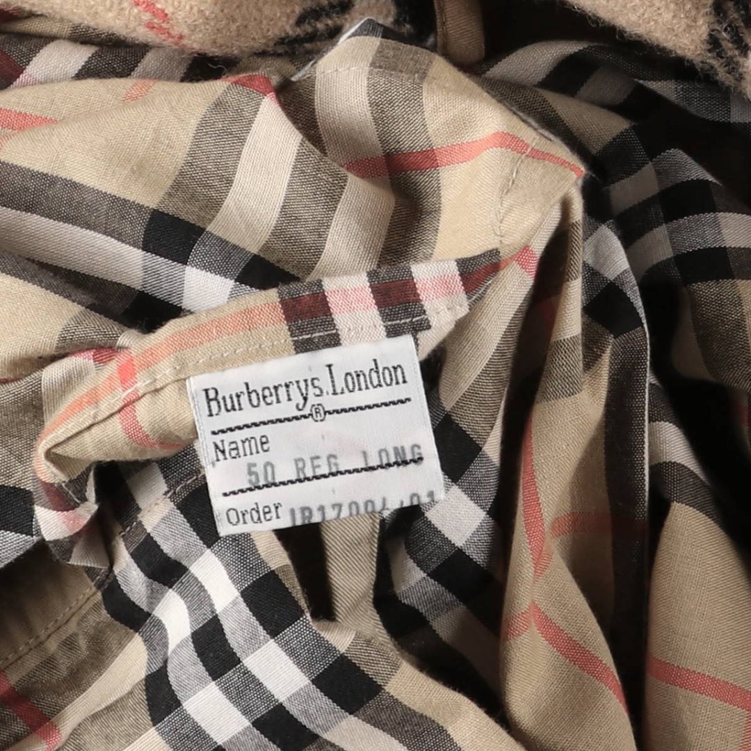 Burberry's Balmacaan coat, made in England, size M polyester Beige type Vintage Second Hand