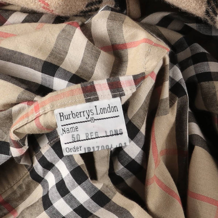 Burberry's Balmacaan coat, made in England, size M polyester Beige type Vintage Second Hand