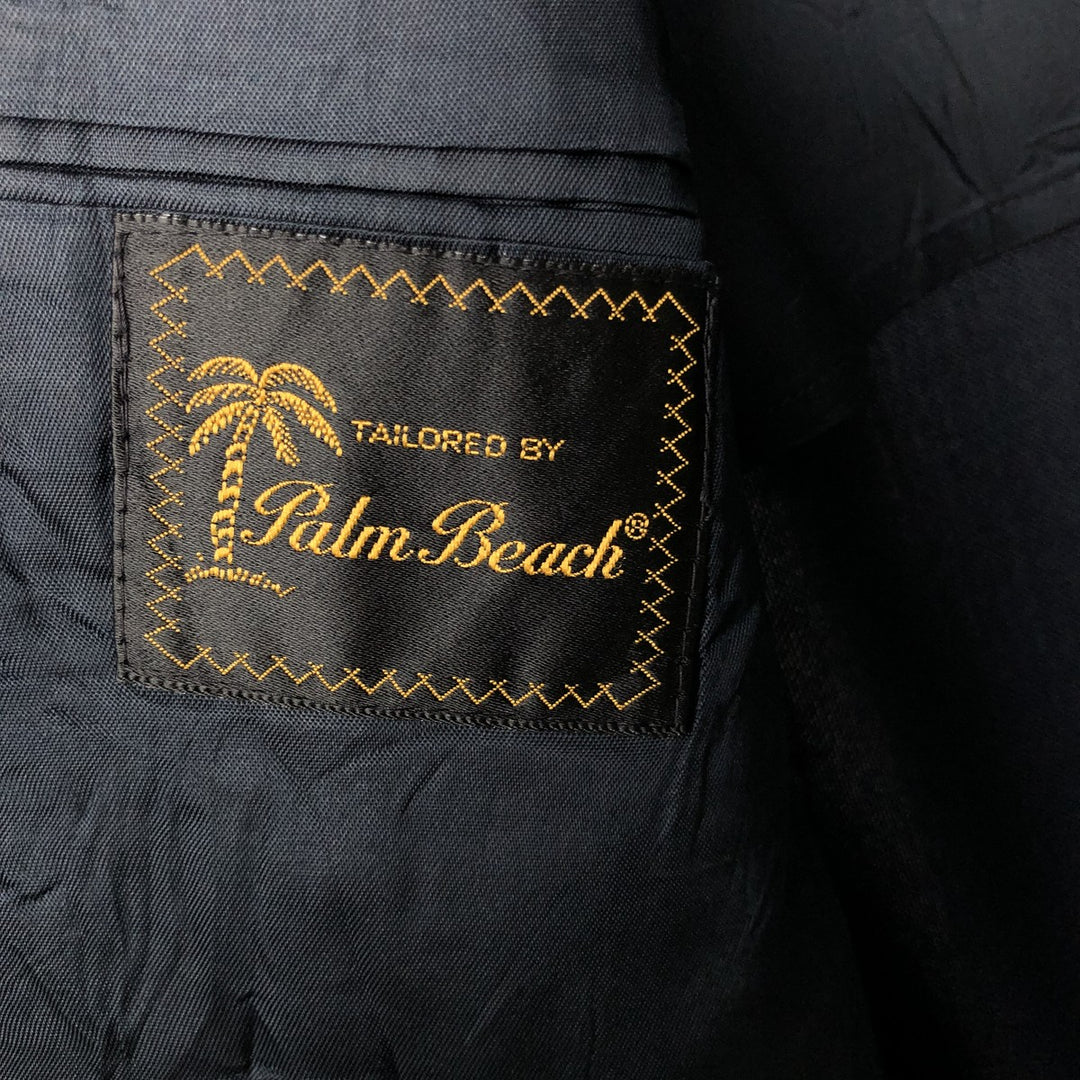 Palm Beach TAILORED Navy Blazer, Made in USA, Men's Size L unclear navy blue type Vintage Second Hand