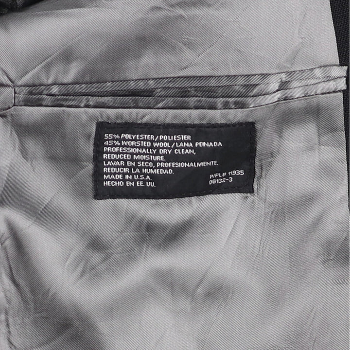 Stafford STAFFORD blazer, tailored jacket, made in USA, men's size XL polyester black type Vintage Second Hand