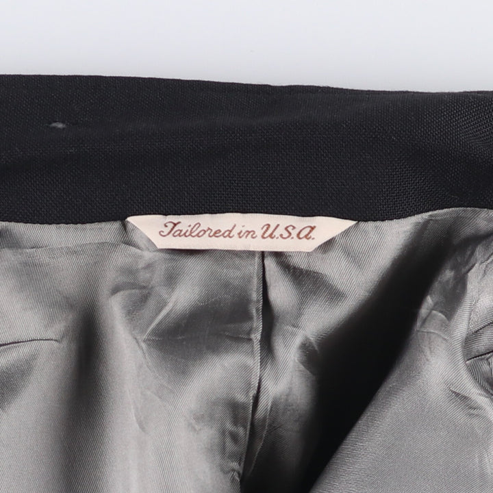 Stafford STAFFORD blazer, tailored jacket, made in USA, men's size XL polyester black type Vintage Second Hand