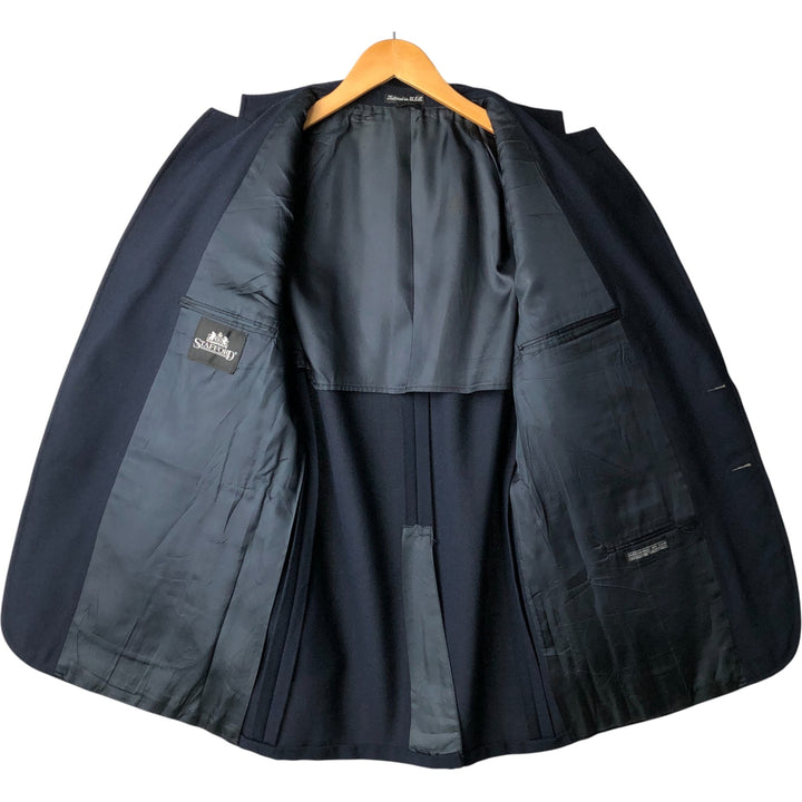 Stafford Navy Blazer, Tailored Jacket, Made in USA, Men's Size M unclear navy blue type Vintage Second Hand