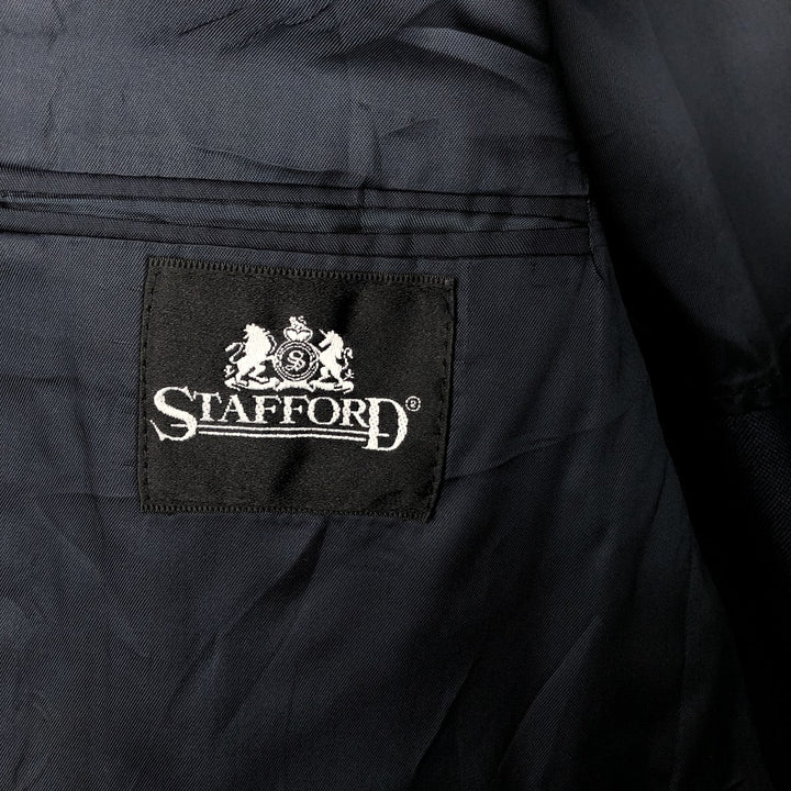 Stafford Navy Blazer, Tailored Jacket, Made in USA, Men's Size M unclear navy blue type Vintage Second Hand