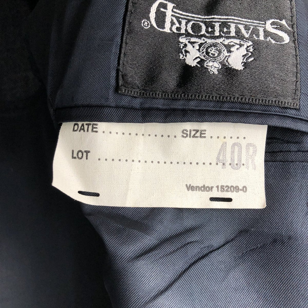 Stafford Navy Blazer, Tailored Jacket, Made in USA, Men's Size M unclear navy blue type Vintage Second Hand