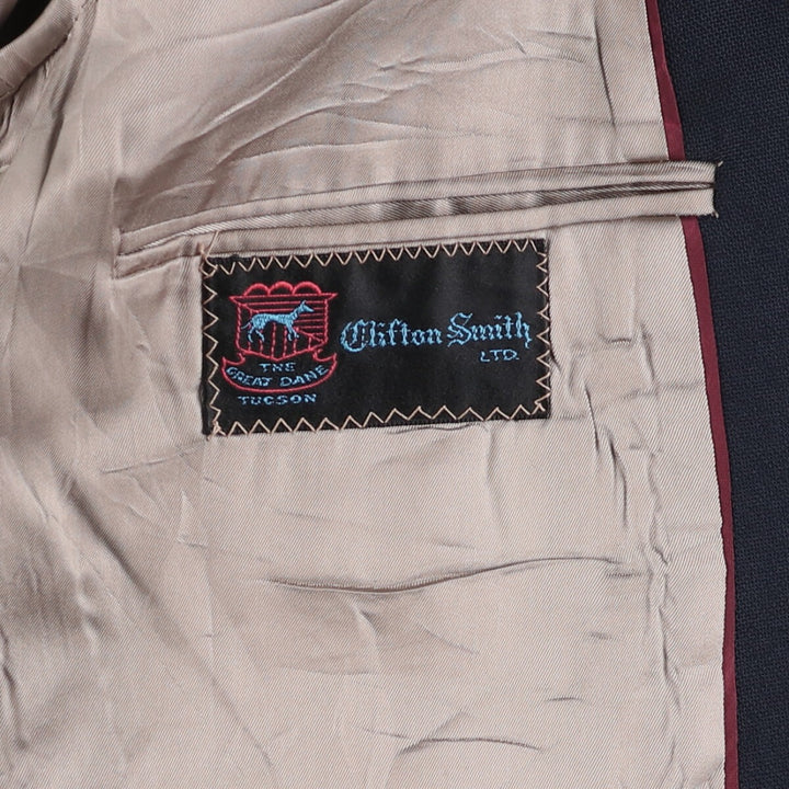 70s-80'S Ralph Lauren Chaps Navy Blazer Tailored Jacket Made in USA Men's Size Medium unclear navy blue type Vintage Second Hand