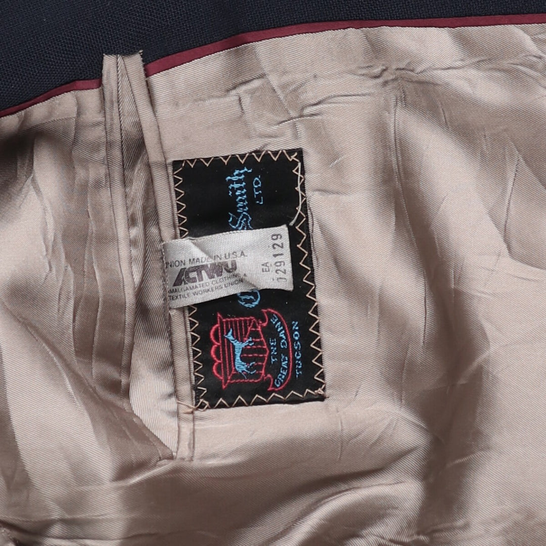 70s-80'S Ralph Lauren Chaps Navy Blazer Tailored Jacket Made in USA Men's Size Medium unclear navy blue type Vintage Second Hand