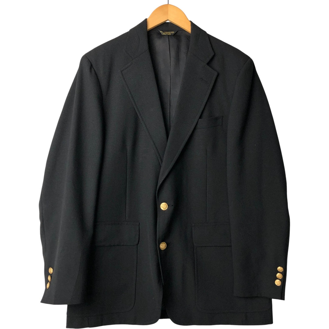 1970'S - Palm Beach John Weitz tailored blazer, USA-made, men's size M, vintage unclear black type Vintage Second Hand