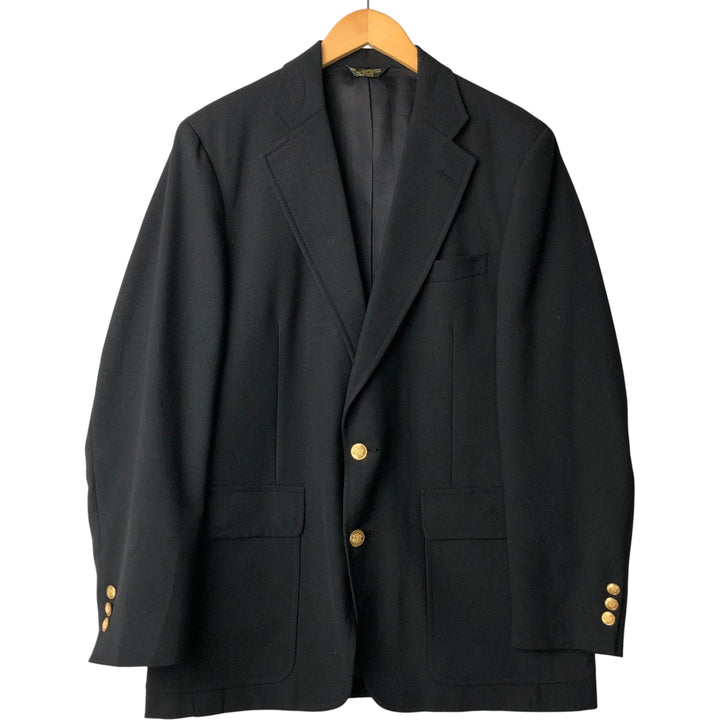 1970'S - Palm Beach John Weitz tailored blazer, USA-made, men's size M, vintage unclear black type Vintage Second Hand