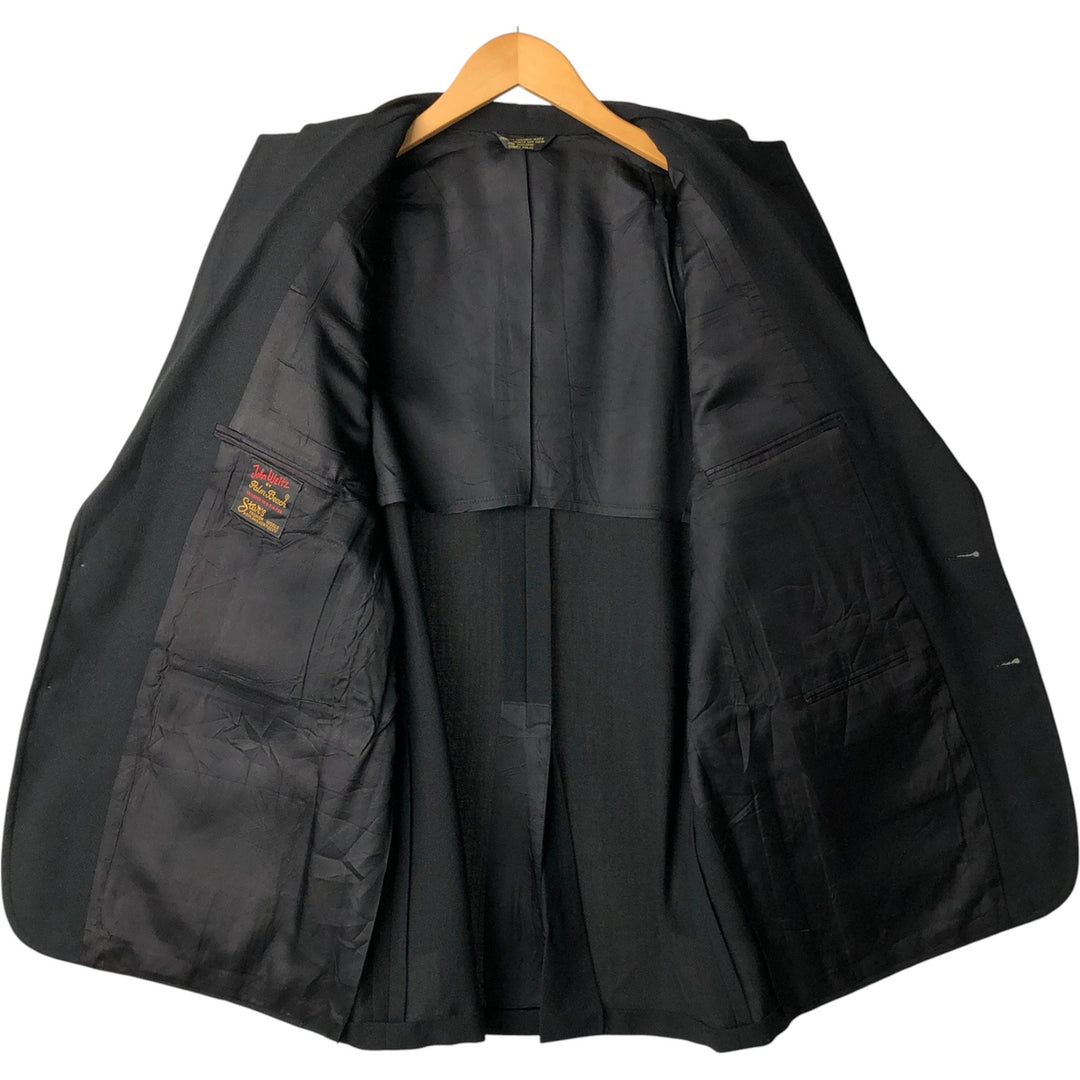 1970'S - Palm Beach John Weitz tailored blazer, USA-made, men's size M, vintage unclear black type Vintage Second Hand