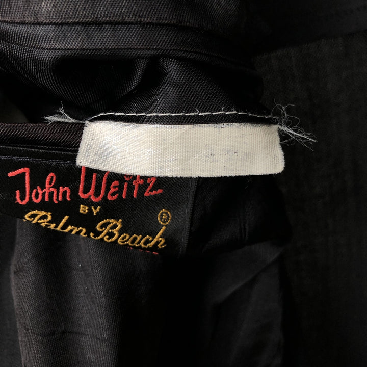 1970'S - Palm Beach John Weitz tailored blazer, USA-made, men's size M, vintage unclear black type Vintage Second Hand