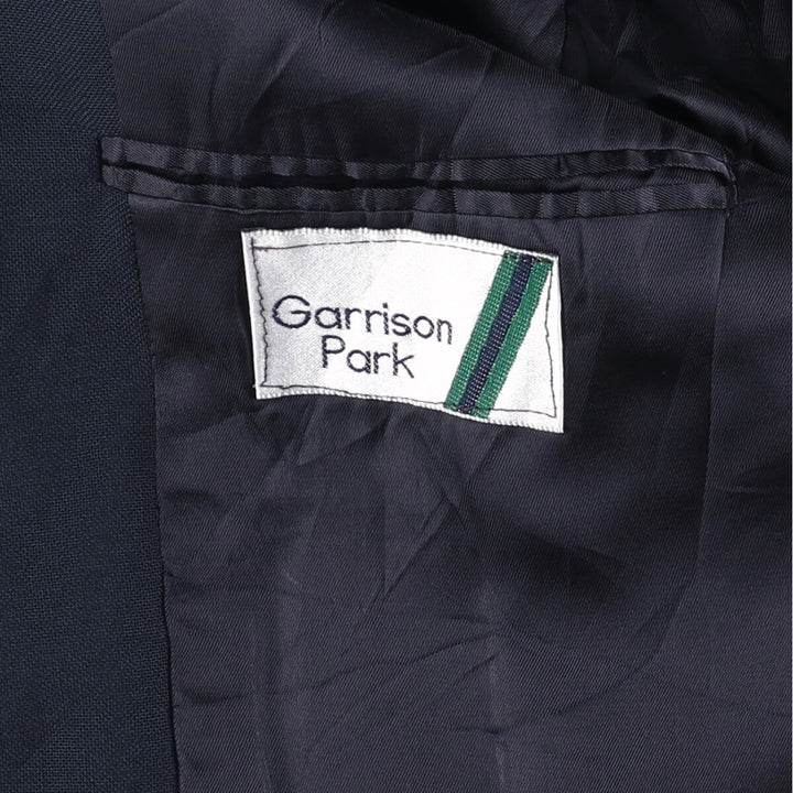 Garrison Park Navy Blazer, Tailored Jacket, Made in USA, Men's Size L unclear navy blue type Vintage Second Hand