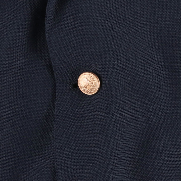 Garrison Park Navy Blazer, Tailored Jacket, Made in USA, Men's Size L unclear navy blue type Vintage Second Hand