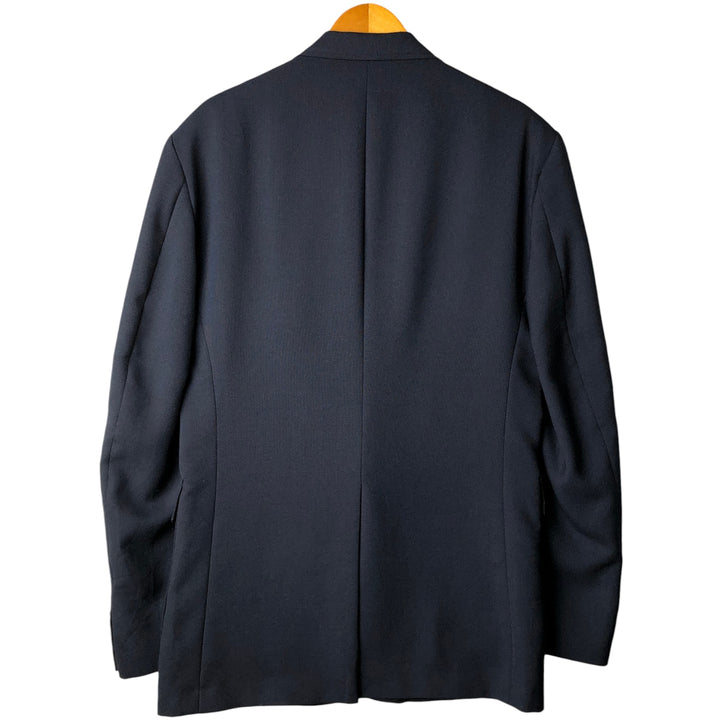 Stafford Navy Blazer, Tailored Jacket, Made in USA, Men's Size M polyester navy blue type Vintage Second Hand