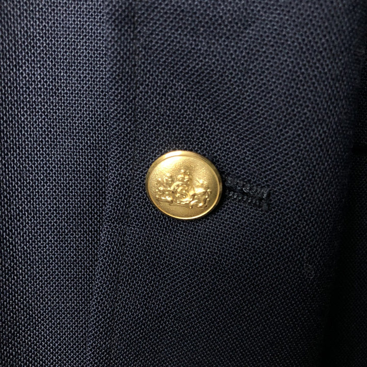 Stafford Navy Blazer, Tailored Jacket, Made in USA, Men's Size M polyester navy blue type Vintage Second Hand