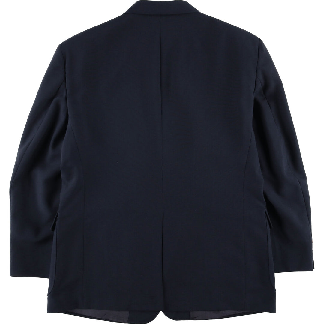 Vintage 1990'S Town Craft Navy Blue Blazer, Tailored Jacket, Made in USA, Men's Size L polyester navy blue type Vintage Second Hand