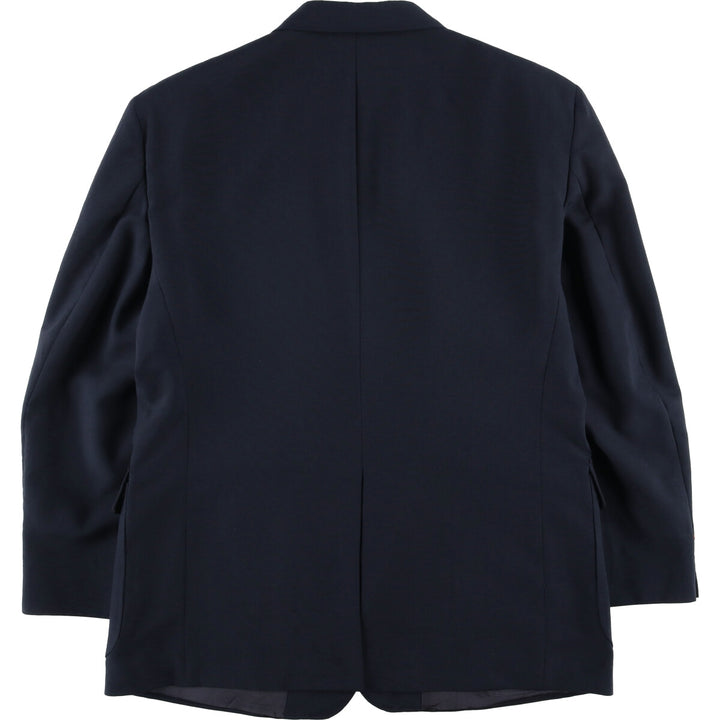 Vintage 1990'S Town Craft Navy Blue Blazer, Tailored Jacket, Made in USA, Men's Size L polyester navy blue type Vintage Second Hand